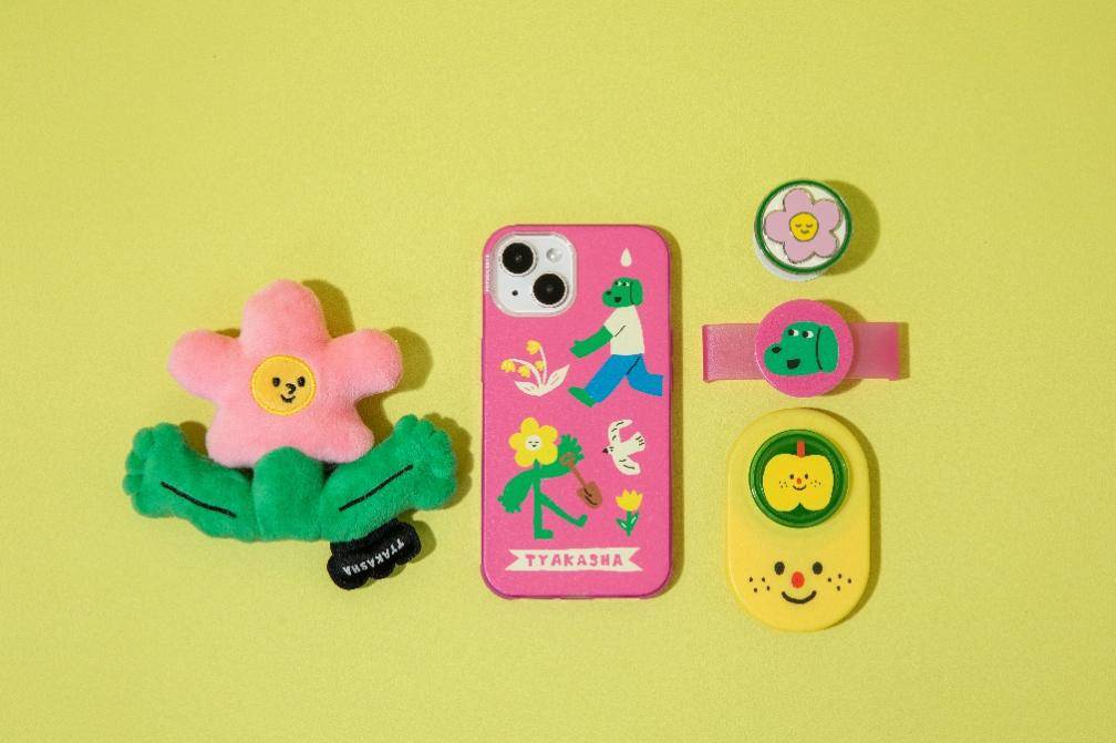 苹果版手机小火箭:PopSockets泡泡骚 x TYAKASHA「爱是灌溉」爱意联名系列萌趣上市